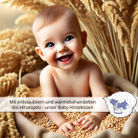 Bio Hirsekissen für Babys 25x30 cm